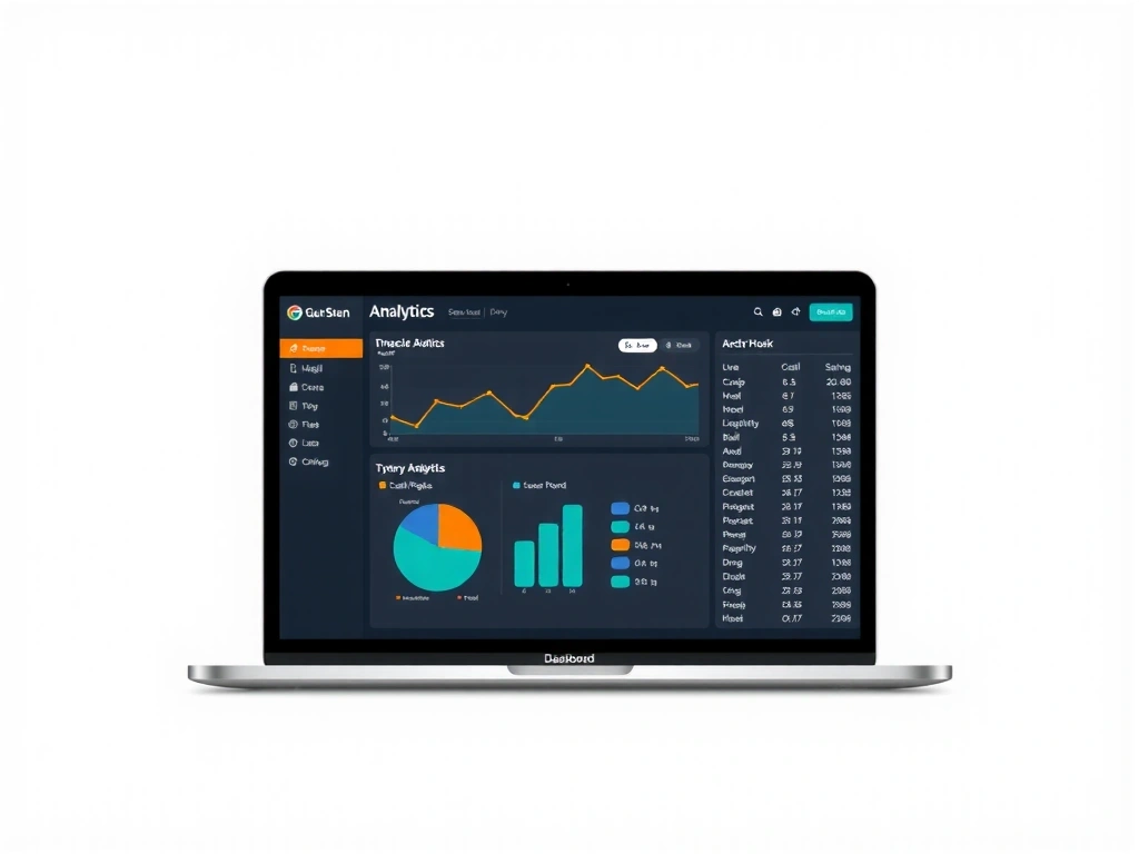 Financial dashboard interface focusing on data clarity.