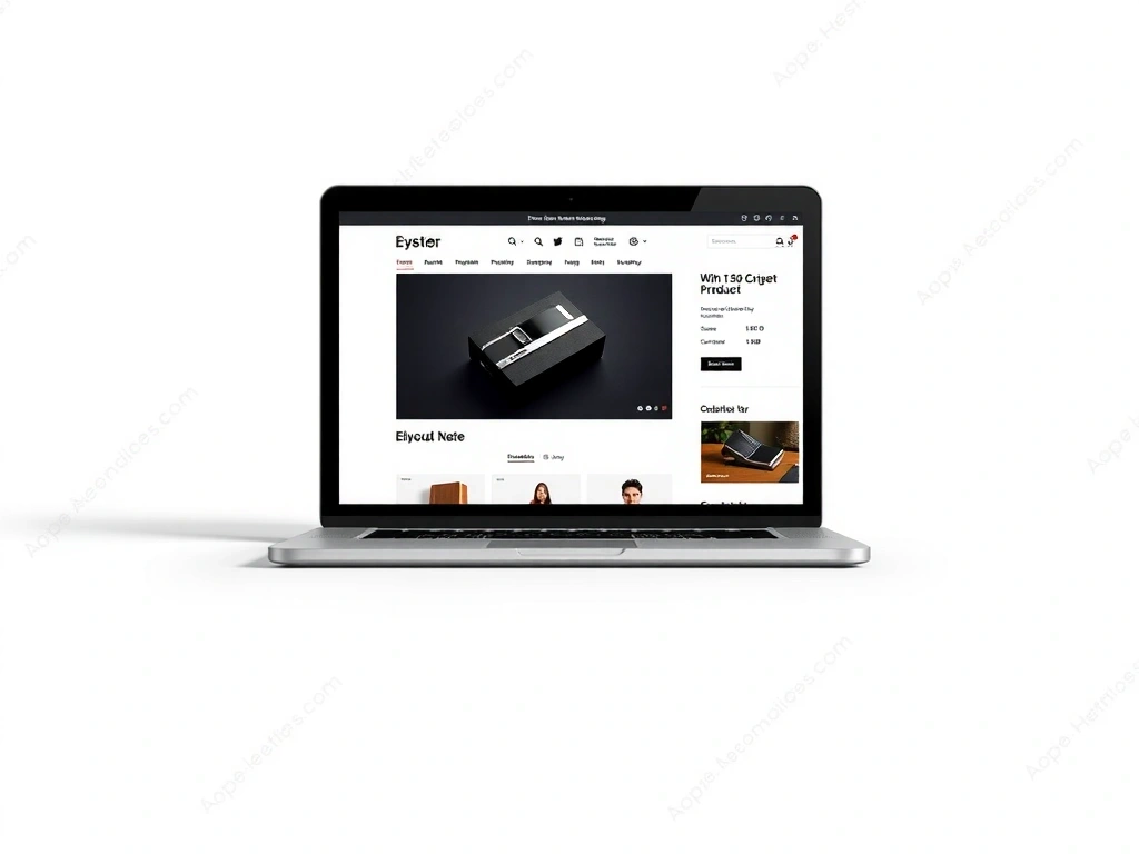 E-commerce product page mockup