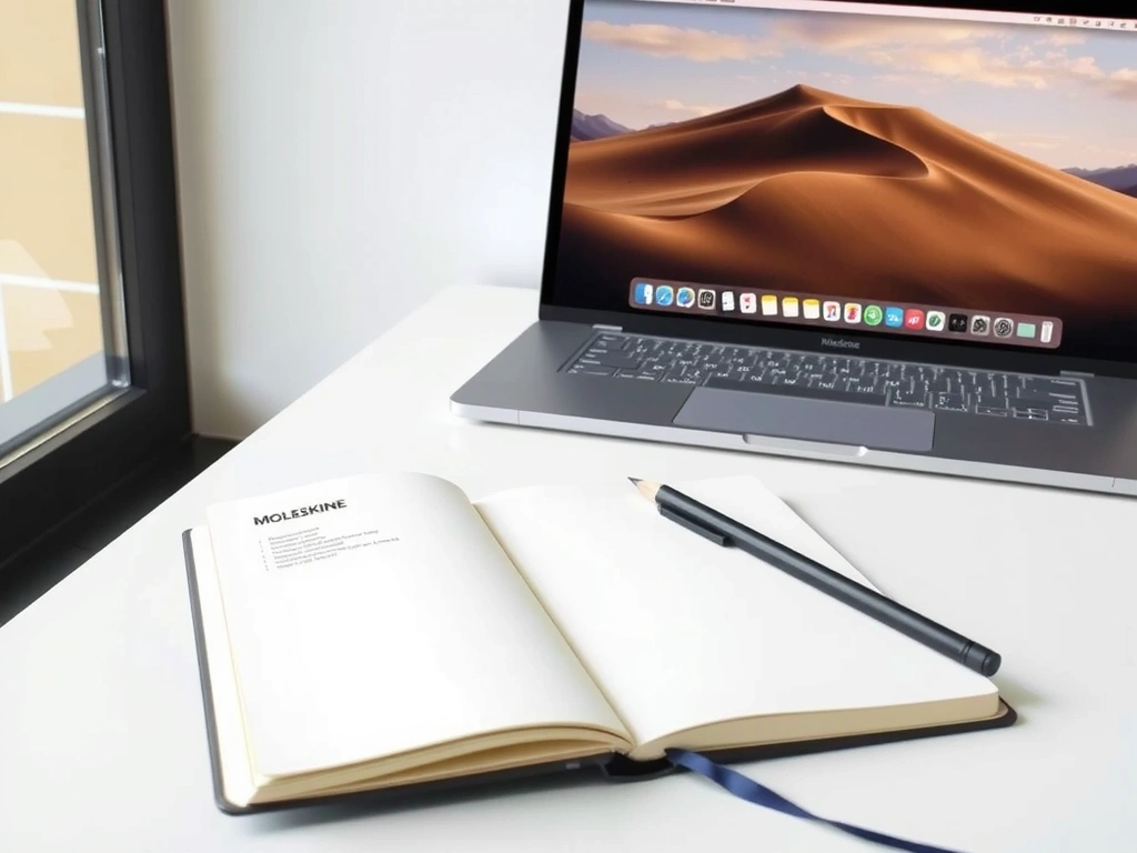 Organized workspace representing structured data handling